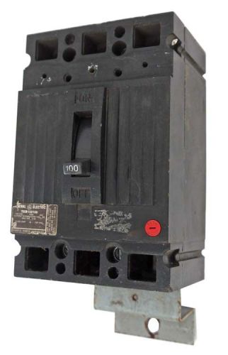 General electric teb132100 industrial 3-pole 100a 240vac circuit breaker module for sale