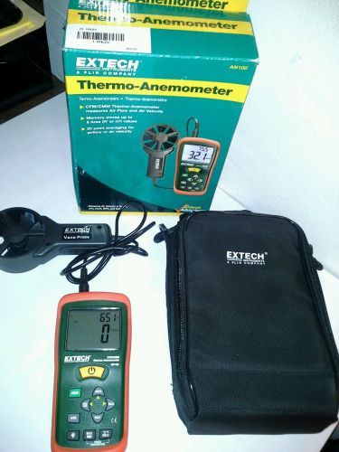 New--extech an100 cfm/cmm thermo-anemometer--free priority ship for sale