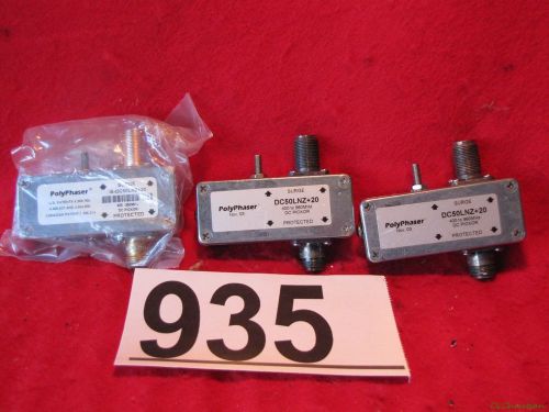 Polyphaser lot ~ dc50lnz+20 / qty 2 / used ~ is-dc50lnz+20 / qty 1 / new ~ #935 for sale