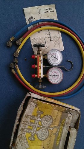 1979 ritchie test charging manifold assem. yellow jacket hvac accessories 41213 for sale