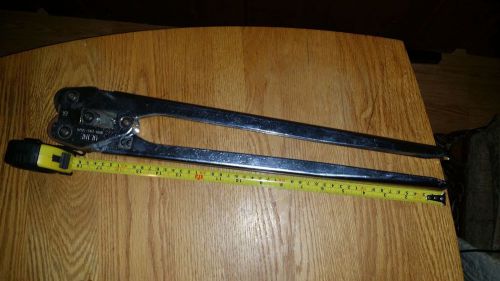 ULINE CRIMPER #15 Steel Strapping Banding Sealer Crimping Tool 18IN HANDLES