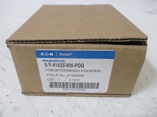 DURANT 5-Y-41433-406-PDQ PREDETERMINED COUNTER *NEW IN A BOX*