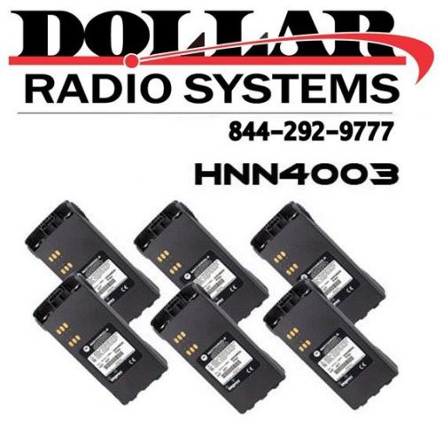 6 new impres motorola hnn4003 battery li-ion 2000mah ht750 ht1250 mtx8250 radio for sale