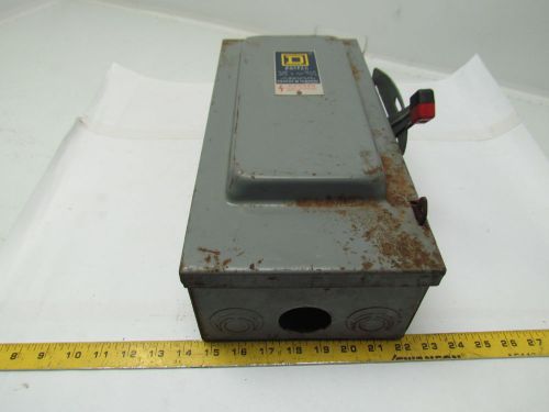 Square d 60 amp disconnect 480 vac max 30hp maxsafety switch for sale