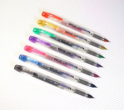 7 colours Platinum Preppy Fountain Pen 0.3 F nib PPQ-200+7 colours X2 cartridges
