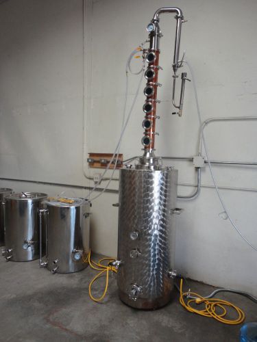 Complete distilling still and equipment pot column distillation for sale