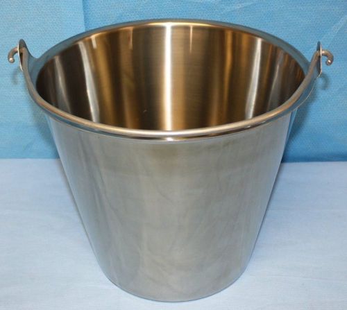 VOLLRATH 2-1/2 Gallon Tapered Stainless Steel Dairy Pail w/Handle 58130 NEW