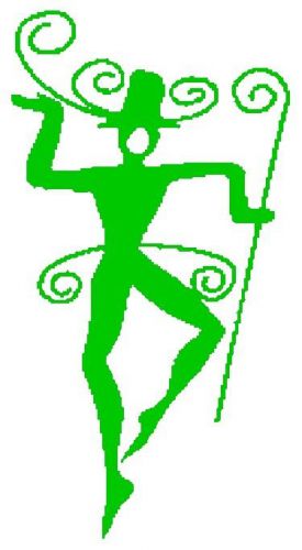 30 Custom Green Vane Dancer Personalized Address Labels