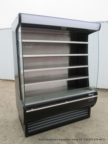 New Turbo Air 60&#034; Wide Open Refrigerator Merchandiser, Color black , TOM-60-DXB
