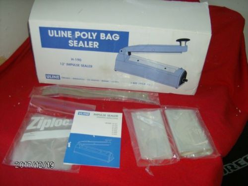 Uline H-190 Impulse Sealer 12&#034; Excellent w/Bags