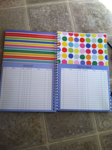 Bill Organizer &amp; Home Finance Book Polka Dots Budget