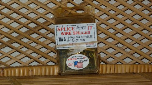 Splice-It Wire Splices ONE SPLICE PER JOINT Made In USA WW5 16 Guage 47 Splices