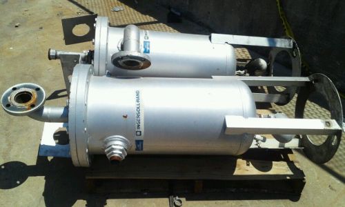 2 pressure separator tanks w.p. 165 psi at 450° f ingersoll rand 1432-322 vacuum for sale