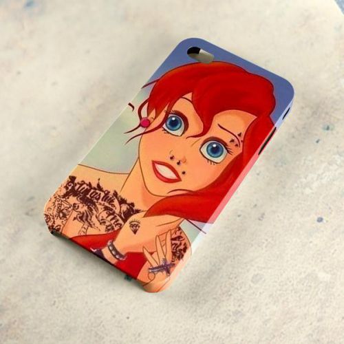 Hm9Ariel_Punk-The_Little_Mermaid_Princess Apple Samsung HTC 3DPlastic Case Cover