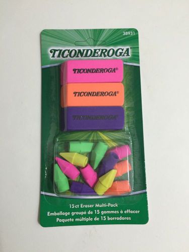 Ticonderoga 15 Ct. Eraser Multi-Pack