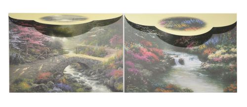 Thomas Kincade Postalettes: 6 Bridge of Faith and 6 Beside still Waters