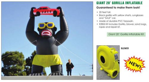 Car Dealer 20&#039; Inflatable Gorilla Kit, FREE DELIVERY