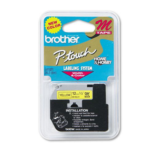 Brother P-Touch M Series Tape Cartridge Black/Yellow