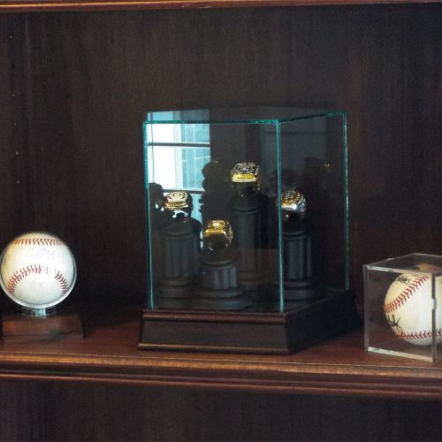 Championship 4 Ring Display, Ceremonial 4 Ring Display Keepsake Ring Box. Luxury