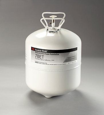 3M Polystyrene Insulation 78 ET Cylinder Spray Adhesive Clear, Large Cylinder (
