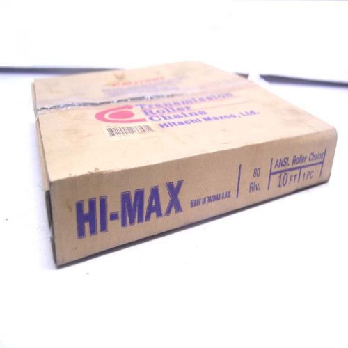 New hitachi maxco hi-max 80 riveted 10ft. ansi. transmission roller chain for sale