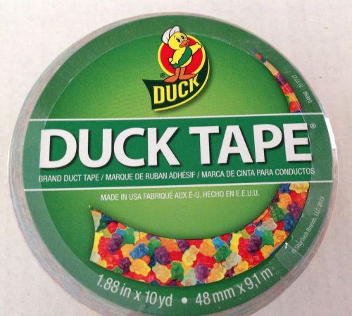 NEW WIDE ROLL GUMMY BEAR CANDY DUCK TAPE, PACKING SHIPPING FUN DESIGN