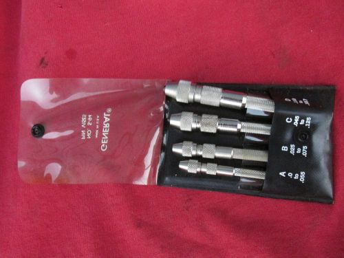 General S 94 Pin Vise Set of 4, in Case, 0 To .187&#039;&#039; Range Made In USA