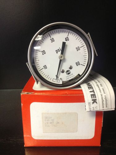 Ametek usg 15 pressure gauge 0-60 psi 2-1/2&#034; gauge 1/4 anpt  nib for sale