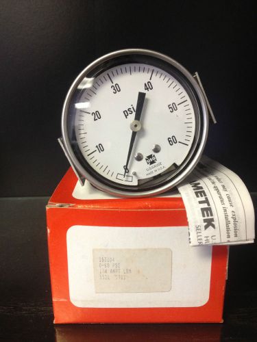 Ametek USG 15 Pressure Gauge 0-60 PSI 2-1/2&#034; Gauge 1/4 ANPT  NIB