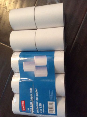 White 1 Ply Cash Register Point of Sale Paper Rolls 10 Per Package