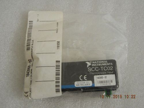 National Instruments SCC-TC02  Thermocouple Input Module, NEW