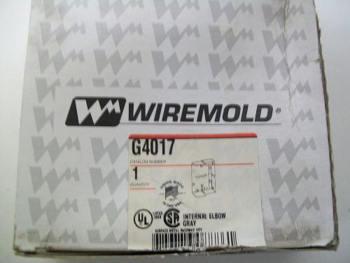 Wiremold G4017 Internal Elbow Gray For Wiremold Metal Raceway New in Box.