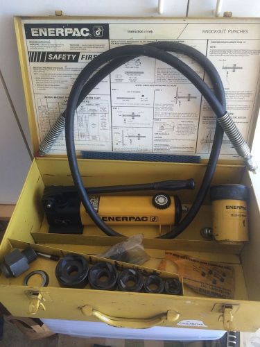 GREAT! ENERPAC P 142 / RCH 1211 HOLLORAM KNOCKOUT SET 1/2,3/4,1,1 1/4, 1 1/2 &#034;