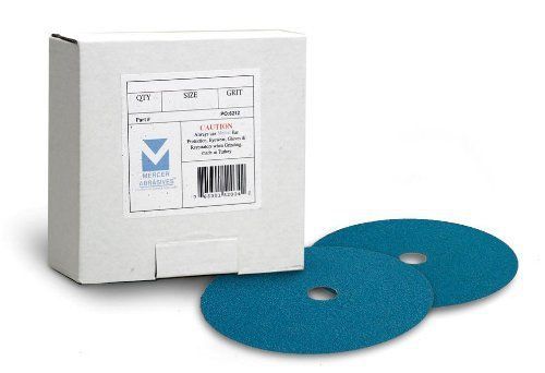 Mercer Abrasives 307036-25 4-1/2-Inch by 7/8-Inch Zirconia Resin Fibre Discs  36