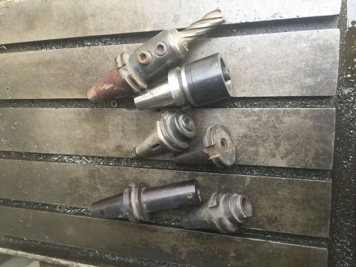 Cat 40 taper end mill holder mt1 adapter and oddball lot for sale