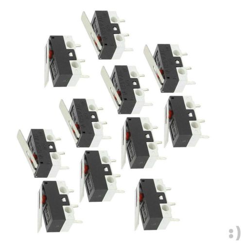 New - 11 pcs 1no 1nc spdt momentary long hinge lever micro switches ac 125v 1a for sale