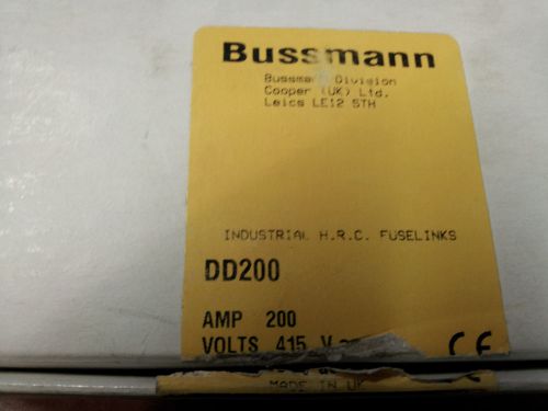 BUSSMANN DD200 NEW IN BOX 200A 415V FUSE UK #B58