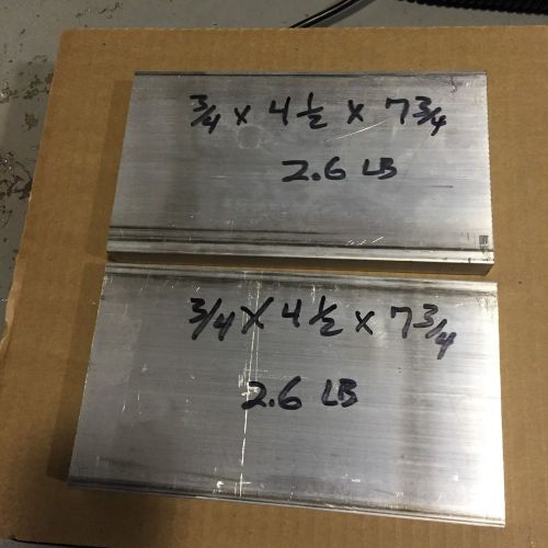 2 Pieces USA Aluminum Assortment 6061 T6 Flat Bar Stock Drops (5.2 lbs.with box)