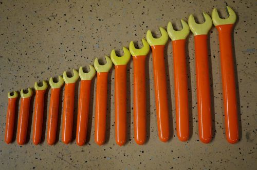 Cementex 13pc 1000v double insulated open end wrenches 3/8 - 1 1/8” ioews-11 +2 for sale