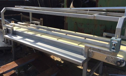 3 Lane Food Service Conveyor S/S Cleated Spacers With Variable Speed Control