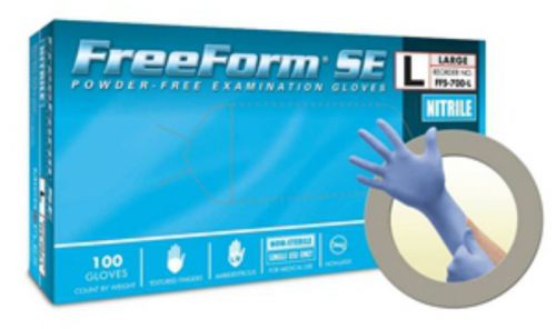 Microflex freeform se powder-free nitrile gloves - 10 boxes of 100 gloves each for sale