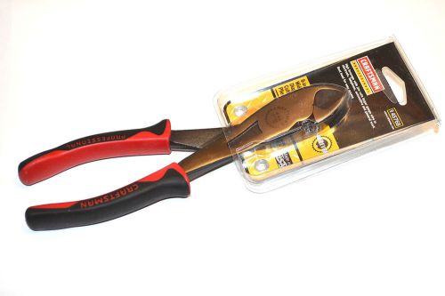 CRAFTSMAN PROFESSIONAL Red &amp; Black HANDLE 8&#034; Bent Jaw Diagonal PLIERS WL142.2