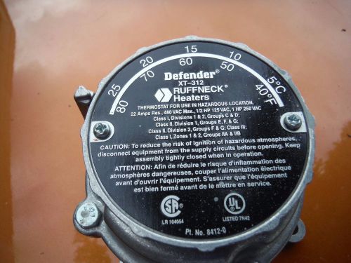Ruffneck defender xt-312spdt heavy duty thermostat for hazardous location - new for sale