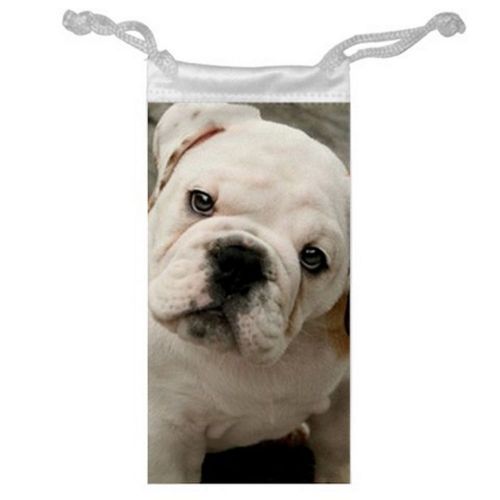 ENGLISH BULLDOG Jewelry Bag or Glasses Cellphone Money for Gifts size 3&#034; x 6&#034;