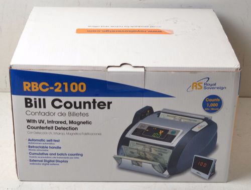 NEW Royal Sovereign Bill Counter RBC-2100 Money Currency Counterfeit Detector