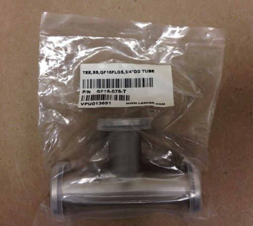 Kurt Lesker QF16-075-T KF Stainless Steel Tee 3/4&#034; OD Tube