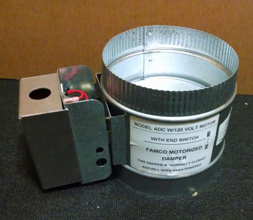 4&#034; 120 VOLT FAMCO MOTORIZED DAMPER with end switch