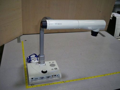 Elmo TT-02 RX Document Camera w/1*Elmo RC-VHS Remote Tested &amp; Working