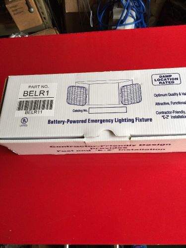 DUAL HEAD BATTERY-POWERED EMERGENCY LIGHTING FIXTURE (2) 5.4 WATT LAMPS BELR-1
