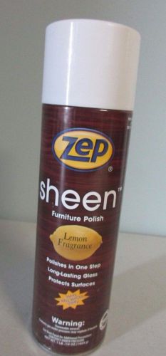 Zep sheen furniture polish aerosol cans 16 oz lemon fragrance \\ for sale